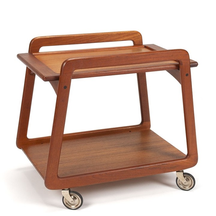 Danish vintage serving trolley in teak from Sika Møbler
