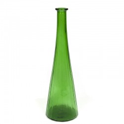 Large vintage green glass Italian decanter/vase