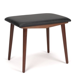 Deense vintage ottoman of hocker uit de jaren zestig