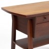 Danish teak vintage side table / sewing kit cabinet