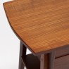 Danish teak vintage side table / sewing kit cabinet