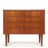 Mid-Century Danish vintage chest of drawers with continuous