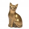 Vintage brass figurine of a cat