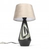 Vintage table lamp with ceramic base
