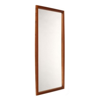 Vintage mirror Danish sixties in teak