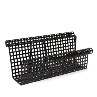Fifties vintage perforated metal letter holder