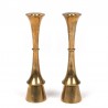 Hyslop Danish set of 2 vintage brass candlesticks