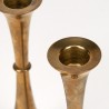 Hyslop Danish set of 2 vintage brass candlesticks