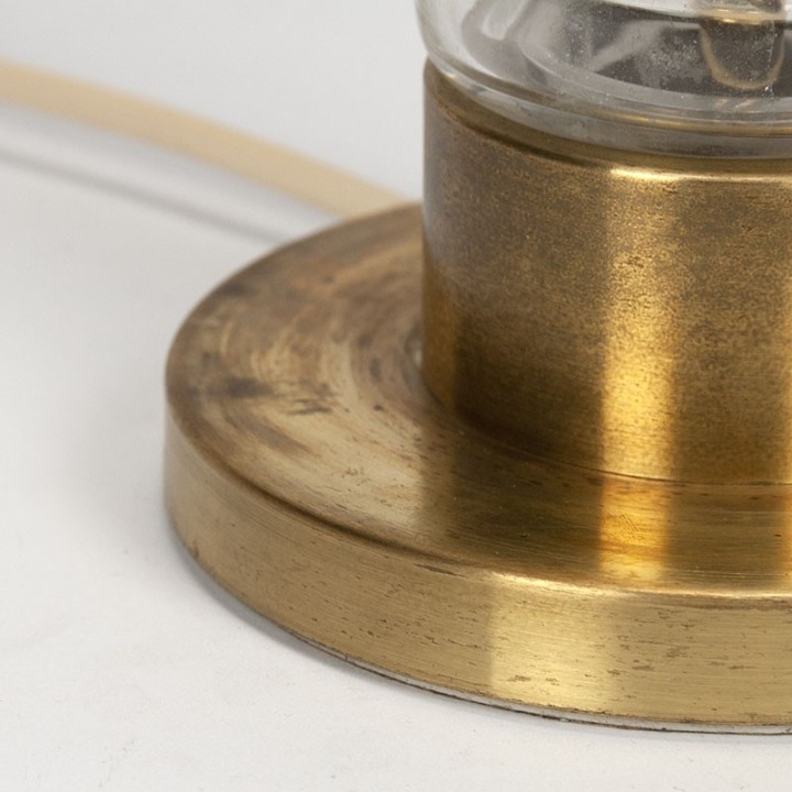 Vintage large Doria table lamp in brass and glass