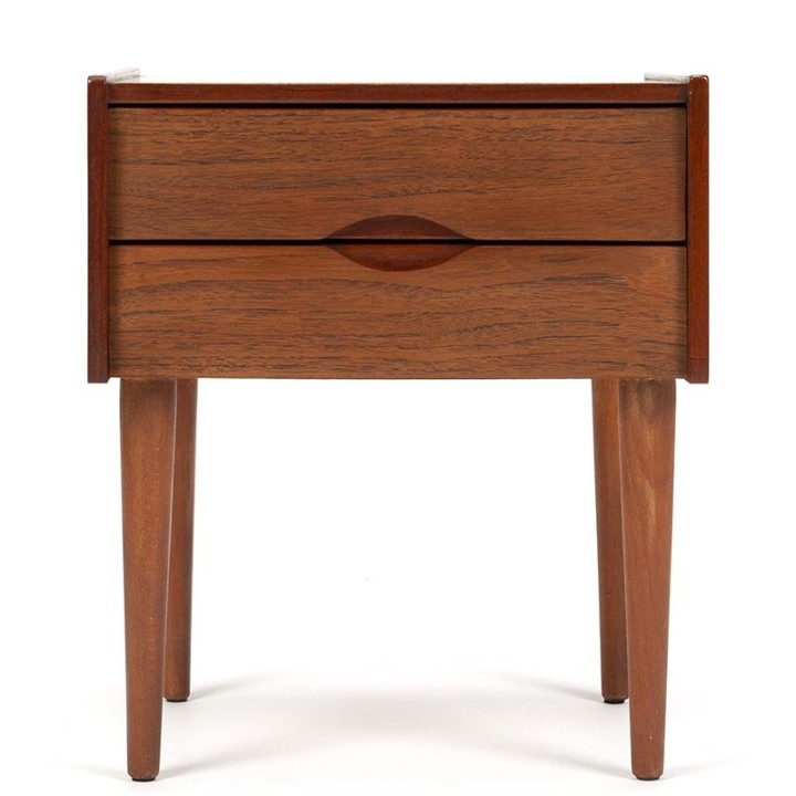 Nachtkastje in teak vintage Deens ontwerp