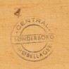 Deense vintage lage ladekast uit de Central Møbellager