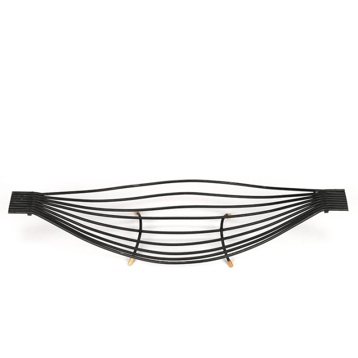 Wire metal vintage fruit bowl from the fifties