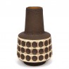 West Germany vintage vase in brown with dots