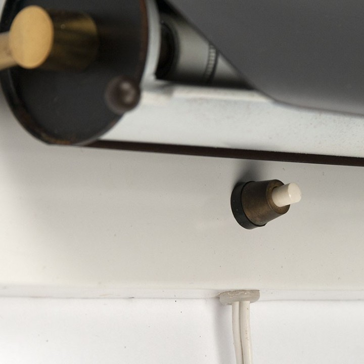 Set of 2 Danish metal wall lamps marked Harry Olsen