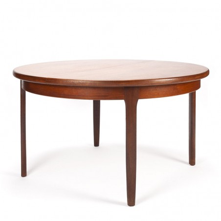 Vintage round Gplan extendable dining table in teak