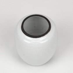 Small model vintage earthenware white vase