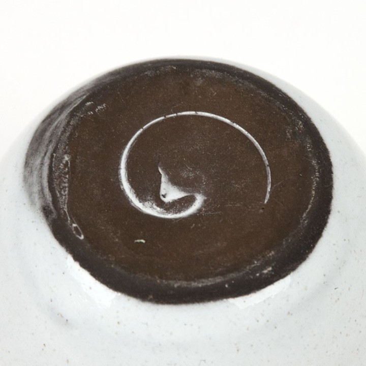 Small model vintage earthenware white vase