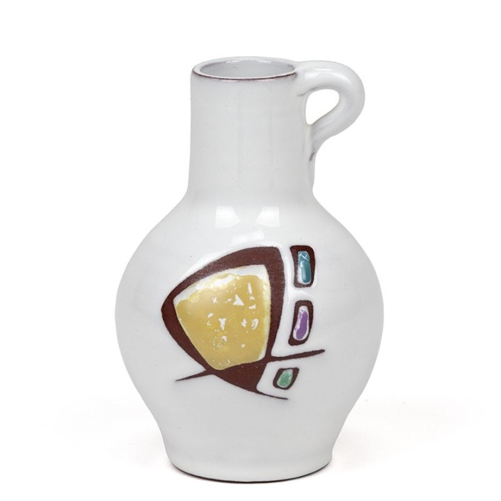 Aardewerken vintage miniatuur vaasje