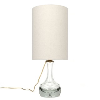 Glass vintage Danish table lamp by Odreco model 1052