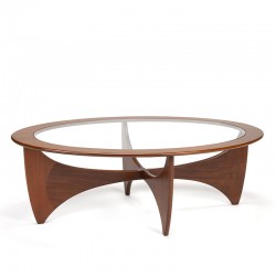 Ovaal model Astro vintage Mid-Century design salontafel
