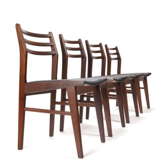 Set Mid-Century vintage Danish dining table chairs MH Møbler