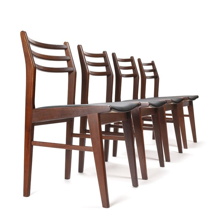 Set Mid-Century vintage Danish dining table chairs MH Møbler