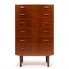 Large Danish design chest of drawers from ØM Mobler in teak