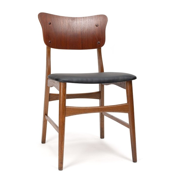 Mid-Century Danish vintage dining table chair with large