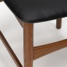 Mid-Century Danish vintage dining table chair with large