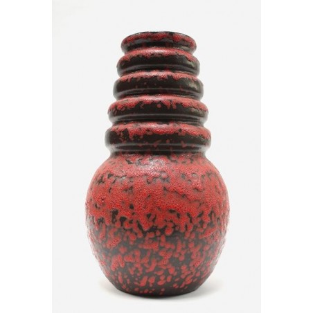 Large West-Germany vase with red