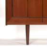 Teakhouten lang Mid-Century vintage design dressoir