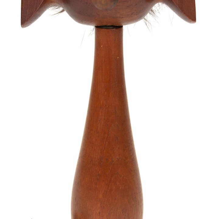 Teak vintage Scandinavian doll as a bottle opener
