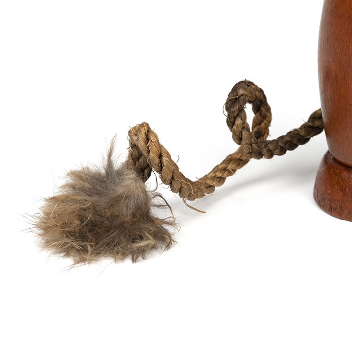 Teak vintage Scandinavian doll as a bottle opener