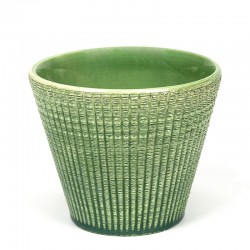 Green vintage small ADCO flower pot