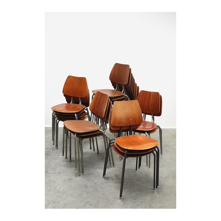 Plywood schoolstoelen - Retro Studio