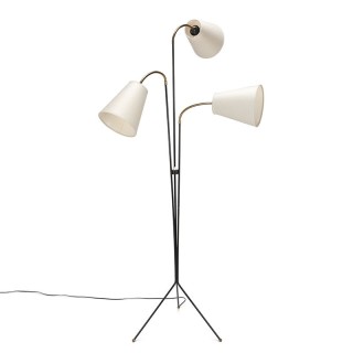 Vijftiger jaren vintage vloerlamp op 3 poot