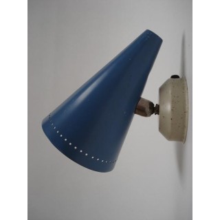 Fifties wandlamp blauw - Retro Studio