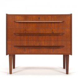 Mid-Century vintage Danish chest of drawers with 3 spacious