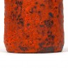 Large Fat Lava vintage vase in orange pottery