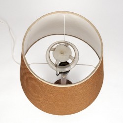 Slanke teakhouten vintage Deense tafellamp
