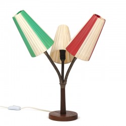 Danish vintage table lamp with 3 shades