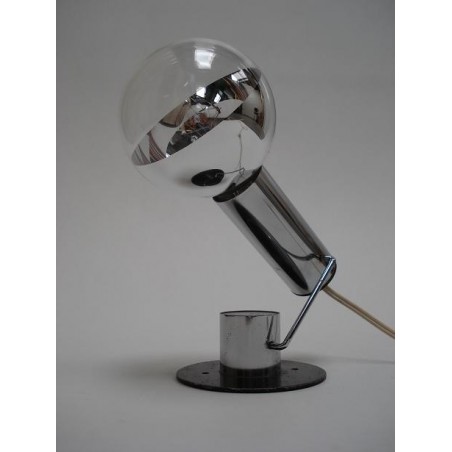 Chrome italian design table lamp