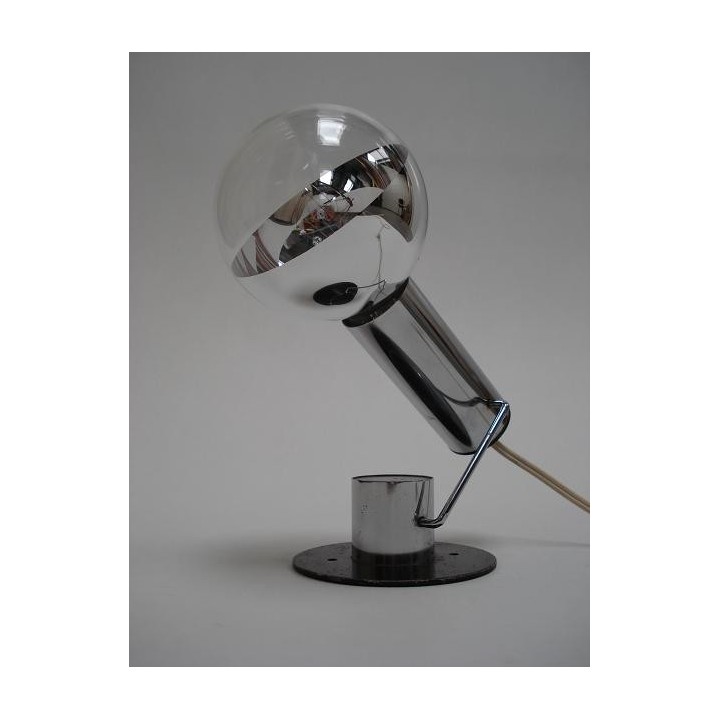 Chromen italiaanse design tafellamp - Retro Studio
