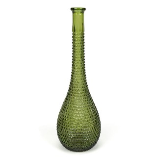 Green glass vintage Rossini Empoli vase/decanter