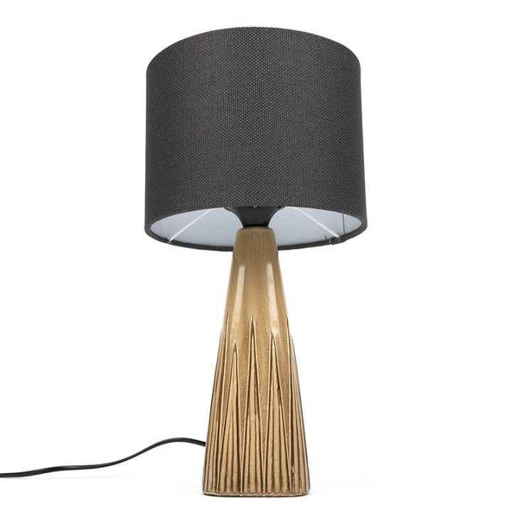 Ceramic vintage Danish table lamp Horn no. 401