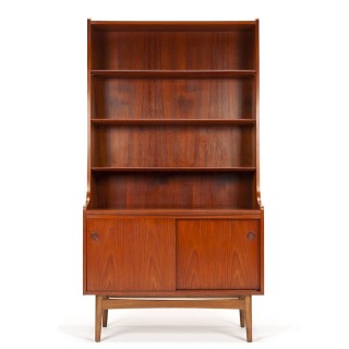Danish vintage Nexo Bornholm bookcase design Johannes Sorth
