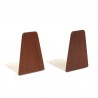 Set of vintage Danish design bookends in teak