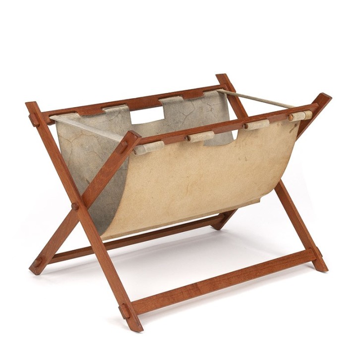 Vintage Mid-Century opklapbaar krantenrek