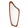 Teak Mid-Century vintage mirror with organic design
