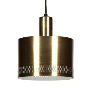 Messing kleurige Mid-Century Deense vintage hanglamp